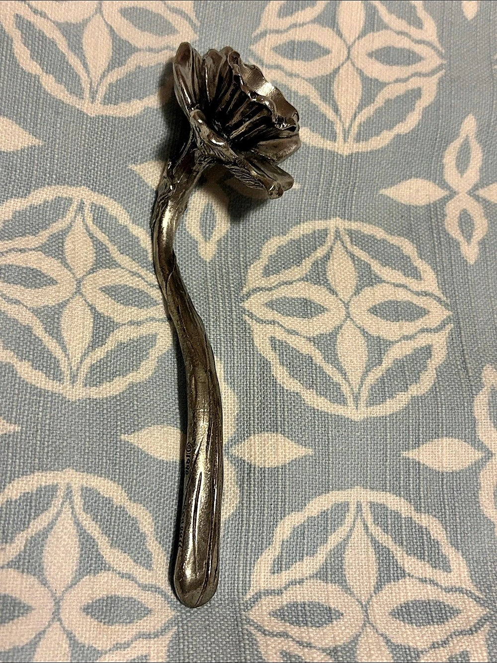Vintage 1990 Seagull Pewter Canada Floral Rose Candle Snuffer